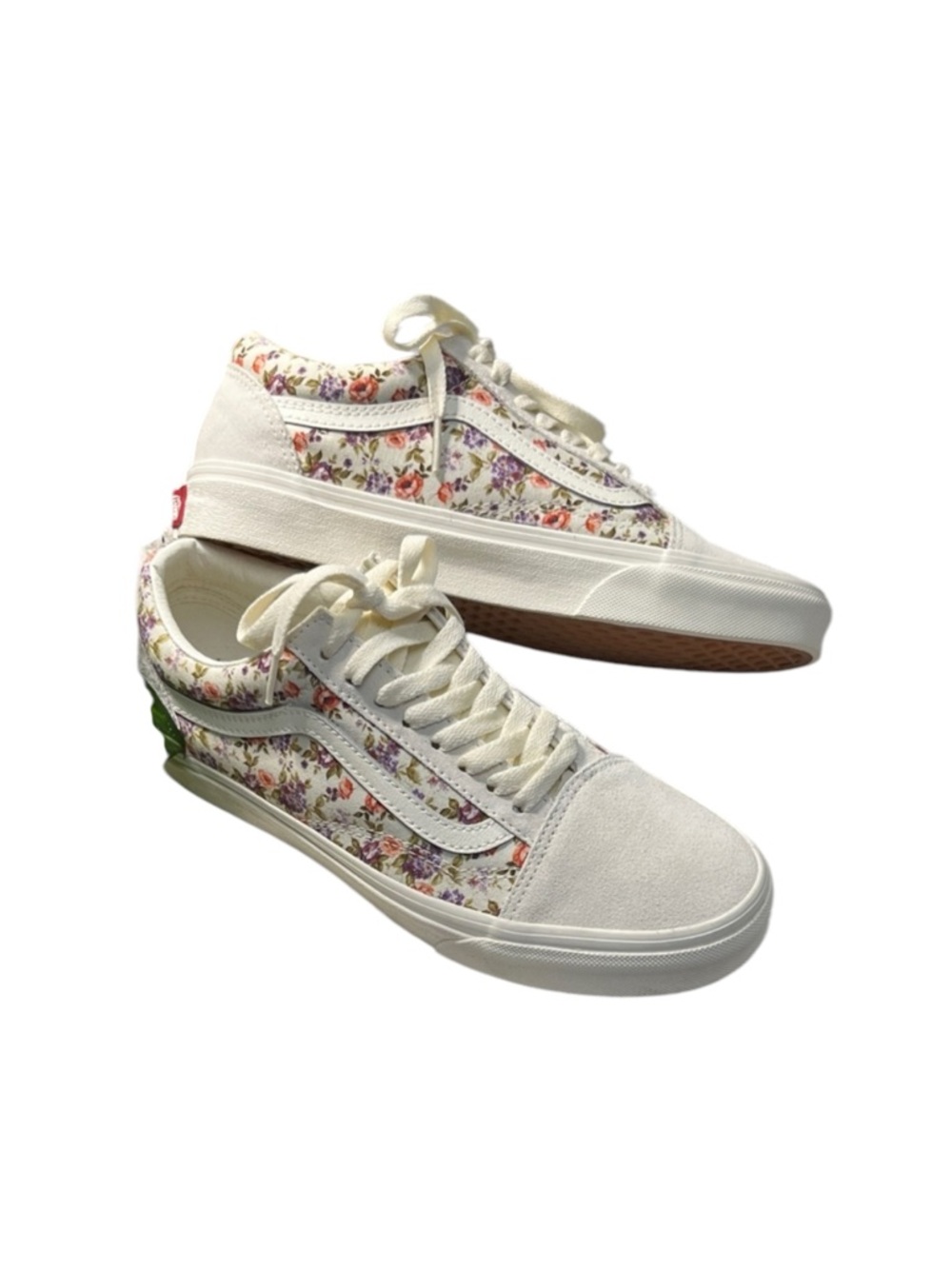 NWOT Vans Old Skool Floral Sneakers Women Y2K Vintage Skater Shoes (sz 8)